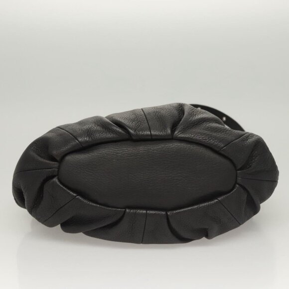 CELINE Hand Bag Leather 2way Black Silver Auth - Picture 7 of 16